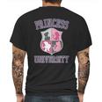 Princess University College Text Logo Mens Back Print T-shirt