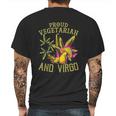 Proud Vegetarian Weed Virgo Vintage 420 Funny Mens Back Print T-shirt