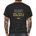 Psych Shawn Spencer Pancakes Mens Back Print T-shirt