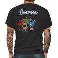 The Pugvengers Mens Back Print T-shirt