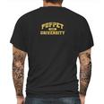 Puppet University Mens Back Print T-shirt