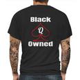 Queen Of Spades Mens Back Print T-shirt