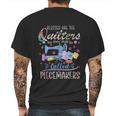 Quilting Blessed Are Piecemakers Gifts For Quilters Mens Back Print T-shirt