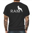 Ram Animal Lover Logo Mens Back Print T-shirt