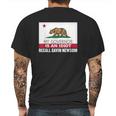 Recall Gavin Newsom California Flag Governor An Idiot Mens Back Print T-shirt