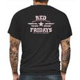 Red Fridays Star And Stripes Remember Everyone Deployed Mens Back Print T-shirt