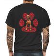 Redbone Coonhound Valentines Day Dog Love Paw Mens Back Print T-shirt