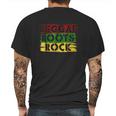 Reggae Roots Rock Jamaica Rastafari Mens Back Print T-shirt