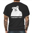 Theres Really A Wolf Russ Mens Back Print T-shirt