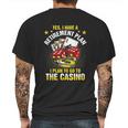 Retirement Plan The Casino Funny Mens Back Print T-shirt