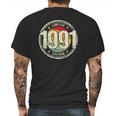 Retro 31 Years Old Vintage 1991 Limited Edition 31St Birthday Mens Back Print T-shirt