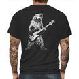 Retro Bear Playing Bass Guitar Bear Guitarist Music Lovers Mens Back Print T-shirt