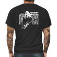 Retro Graphic Johnny Winter Backlit Art Mens Back Print T-shirt