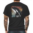 Retro Killer Whale Vintage Mens Back Print T-shirt