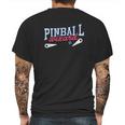 Retro Pinball Wizard Print Arcade Game Lover Mens Back Print T-shirt