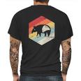 Retro Tapir Mens Back Print T-shirt