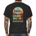 Retro Vintage Daddy Shark Doo Doo Mens Back Print T-shirt