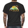 Retro Vintage Jasper National Park Mens Back Print T-shirt