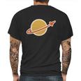 Retro Vintage Planet Space Shuttle Logo Mens Back Print T-shirt