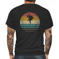 Retro Vintage Sunset Jiu Jitsu Silhouette Cute Funny Gift Mens Back Print T-shirt