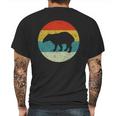 Retro Vintage Tapir Mens Back Print T-shirt