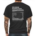 Rifleman Nutrition Facts Funny Mens Back Print T-shirt