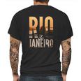 Rio De Janeiro Brazil Brazilian Mens Back Print T-shirt