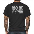 Rio De Janeiro Brazil Cityscape Mens Back Print T-shirt