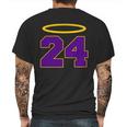 Rip Kobe 24 Halo Angel Tribute Mens Back Print T-shirt