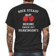 Rock Steady Boxing Knock Out Parkinsons Mens Back Print T-shirt