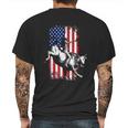 Rodeo Bull Rider Patriotic American Usa Flag For Cowboys Mens Back Print T-shirt