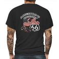 Route 66 Americas Highway Road Trip Mens Back Print T-shirt