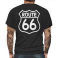 Route 66 Stampa Bianca Starda America Sport T-Shirt Mens Back Print T-shirt