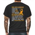 Rsd Crps Warrior Mens Back Print T-shirt