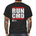 Run Cmd Mens Back Print T-shirt