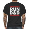 Run Dungeons And Dragons Mens Back Print T-shirt