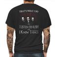 Rush I Know Things Mens Back Print T-shirt