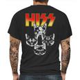 Hiss Music Cat Band Mens Back Print T-shirt