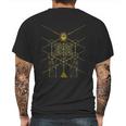 Sacred Geometry Science Egyptian Mens Back Print T-shirt