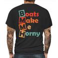 Sadiecrowell Boats Make Me Horny Vintage Mens Back Print T-shirt