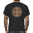 The Saint Benedict Medal Catholic Mens Back Print T-shirt