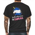 Salvadoran Flag El Salvador Unicornio Mens Back Print T-shirt