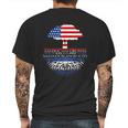 Salvadoran Roots American Grown Tree Flag Usa El Salvador Mens Back Print T-shirt