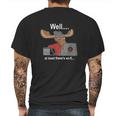 Sam Winchester Moose Mens Back Print T-shirt