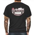 San Francisco Football Vintage Sf Cali Retro Gameday Mens Back Print T-shirt