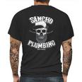 Sancho Laying Pipe Day And Night Plumbing Mens Back Print T-shirt