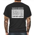 Sancho Services Mens Back Print T-shirt