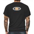 Saturn By Hubble Mens Back Print T-shirt