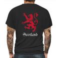 Scottish Lion Rampant Scotland Coat Arms Gift Emblem Mens Back Print T-shirt