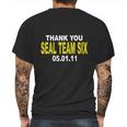 Seal Team Six Navy Mens Back Print T-shirt